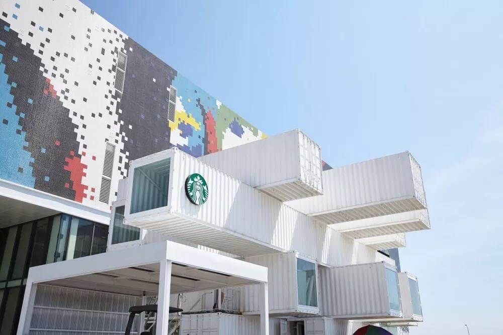 佛山由隈研吾设计，星巴克在台湾的首家集装箱门店！
